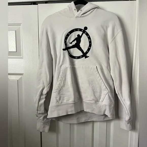Off-White Shirts Off White Air Jordan White Hoodie Poshmark